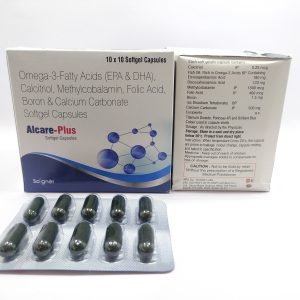 Omega 3 Fatty Acids (Epa & Dha), Calcitriol, Methylcobalamin Folic Acid, Boron & Calcium Carbonate Soft Gel Capsules